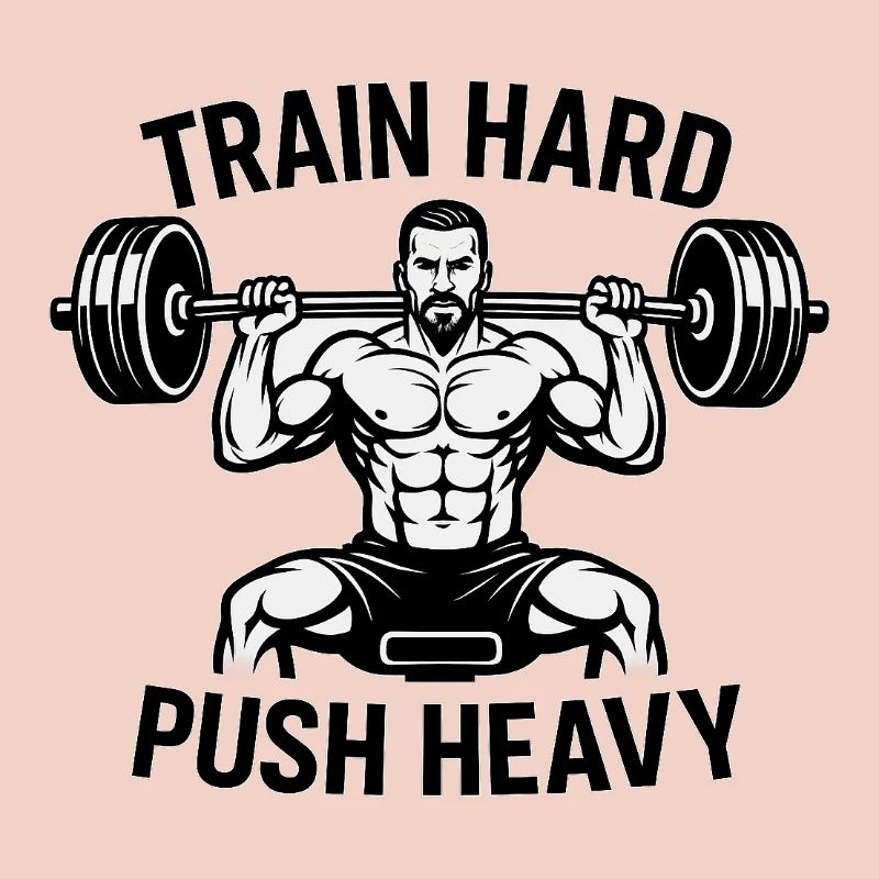 Devise de musculation Push Heavy