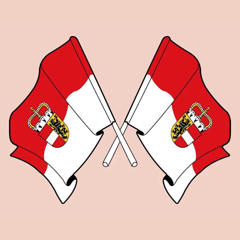 Drapeaux croisés de Salzbourg