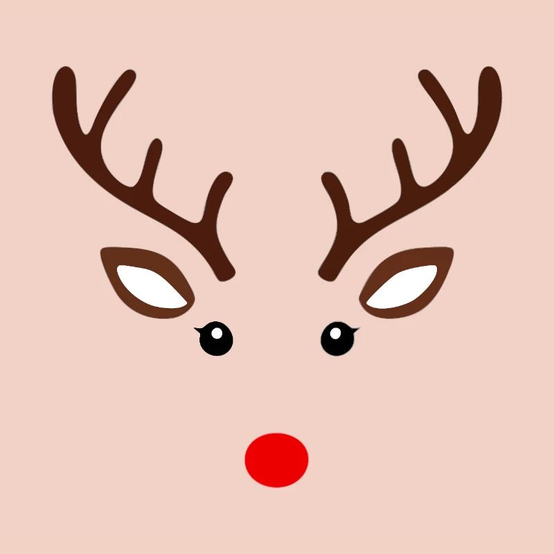 Visage minimal de renne