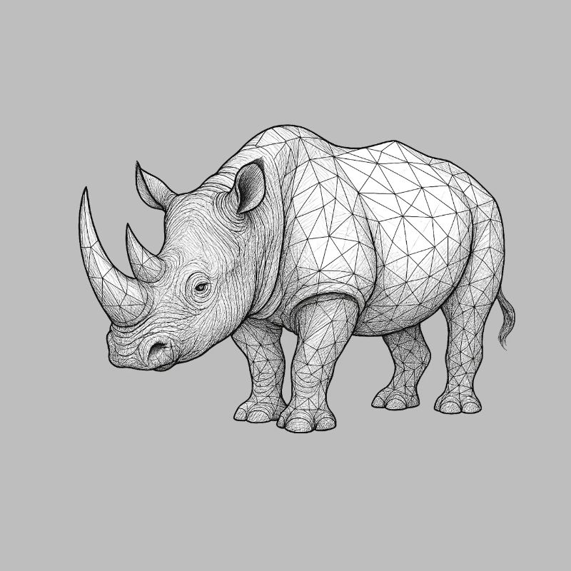 Rhino Wireframe Pattern