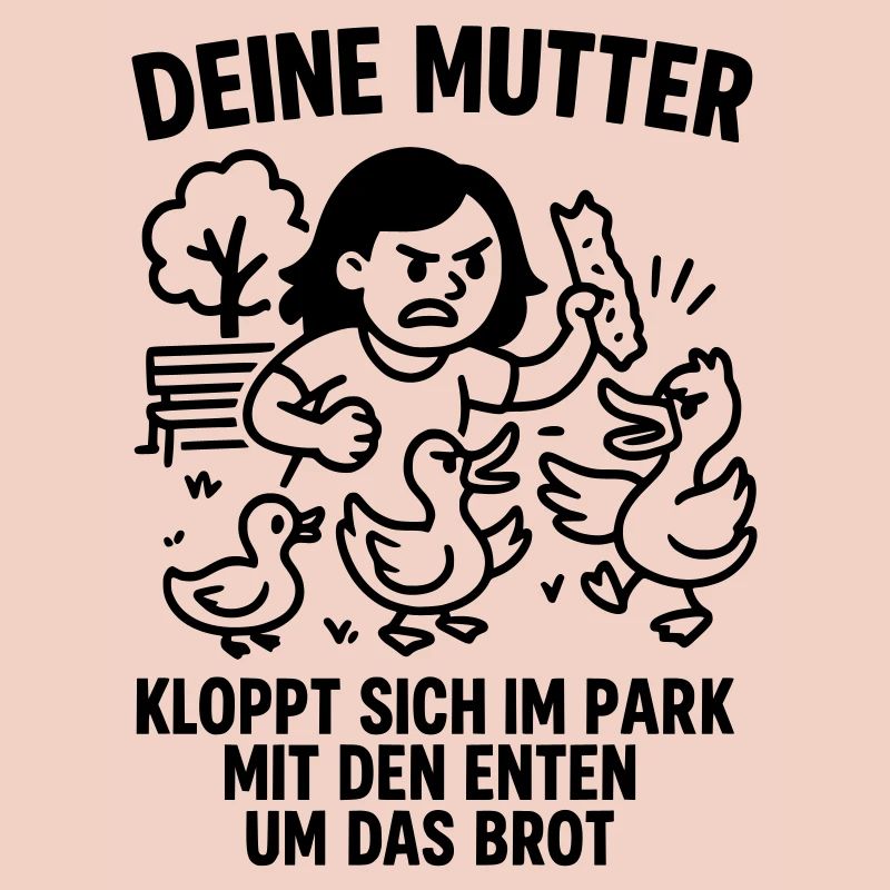 deine mutter park enten brot