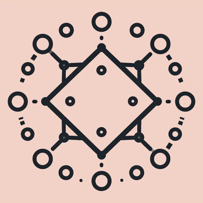 Geometric Diamond Mandala