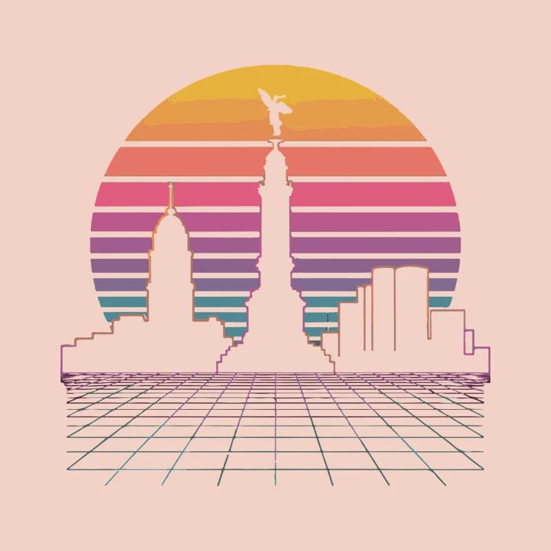 Skyline du coucher de soleil - Mexico