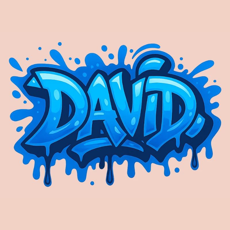 Graffiti DAVID Name Gift Ideal Printable