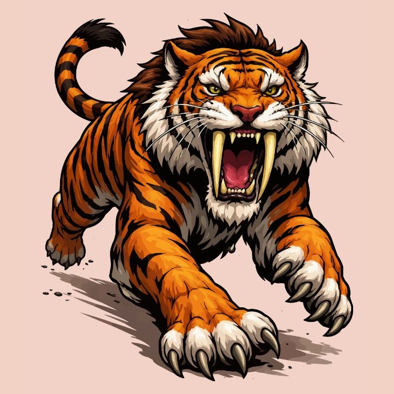 Attaque du tigre comique