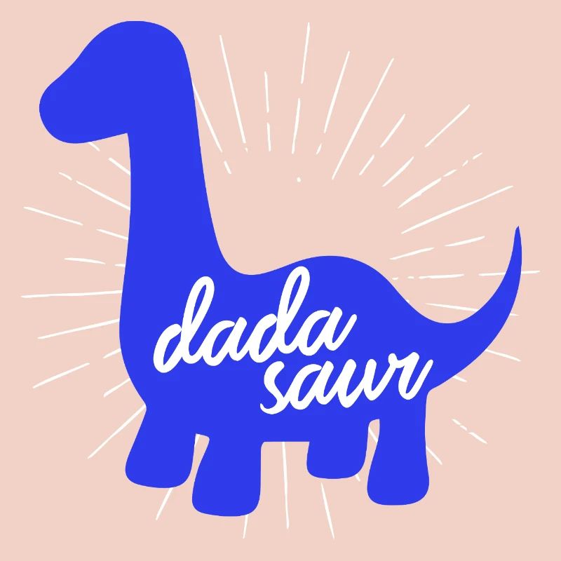 Conception du slogan drôle de dinosaure Daddysaurus Rex