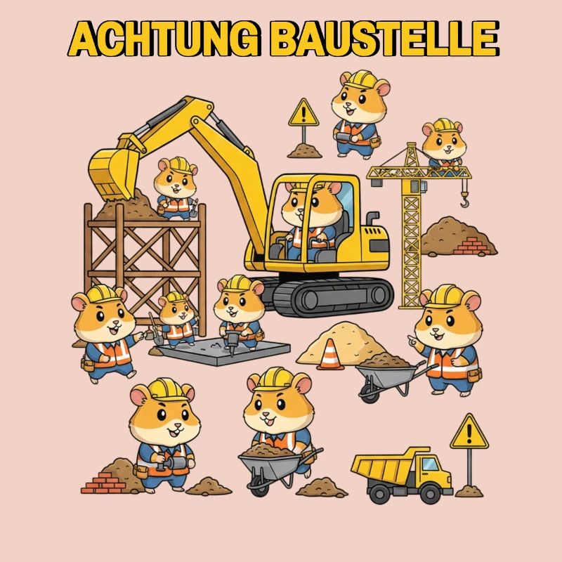 Chantier de construction de hamsters