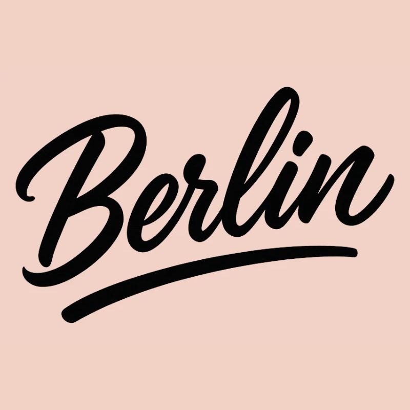 Berlin Schriftzug im Script-Stil