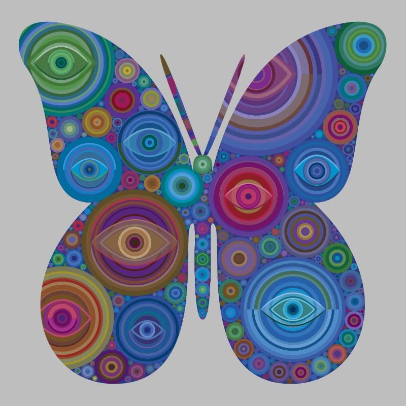 Papillon Œil Abstrait
