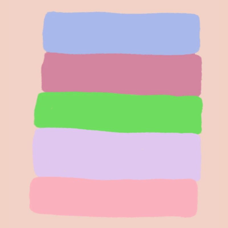 Pastellstreifen-Stack