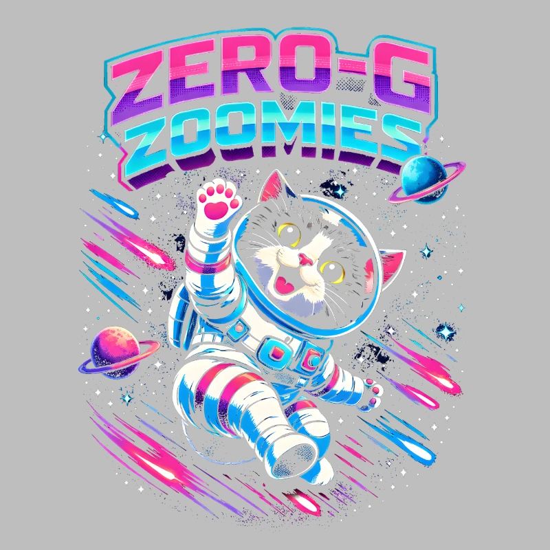 Null-G Zoomies | Humour spatial Astro Cat