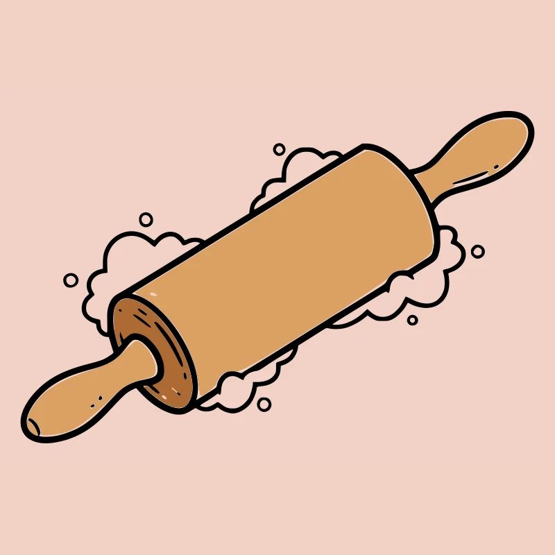 Rolling Pin Rolling Dough Roll Baking