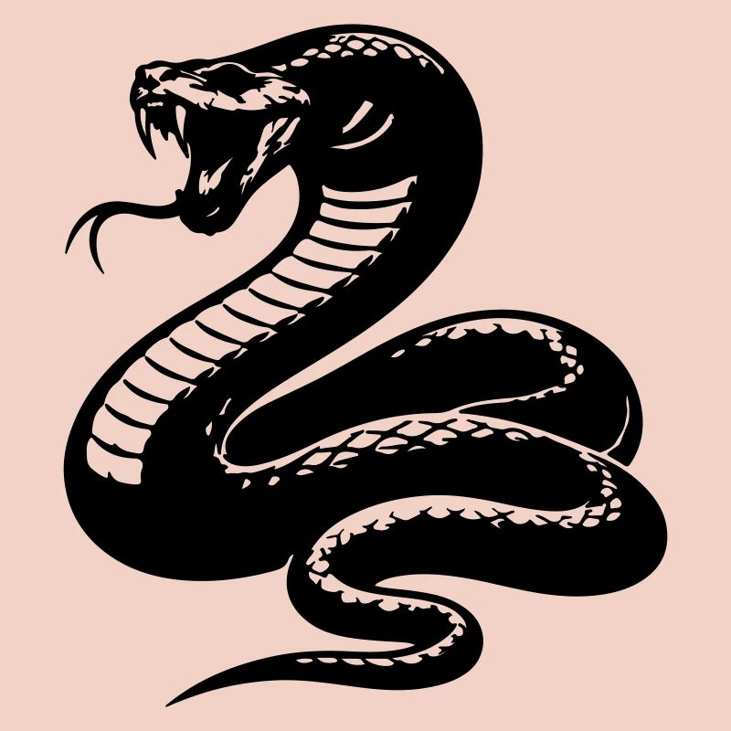 Silhouette du python serpent