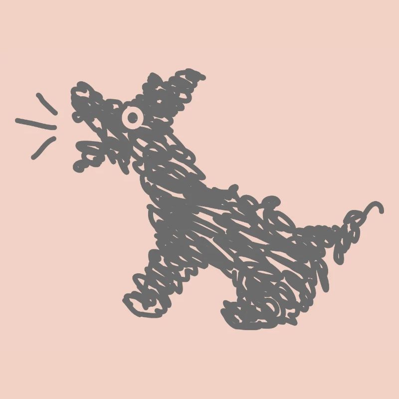 Funny barking dog