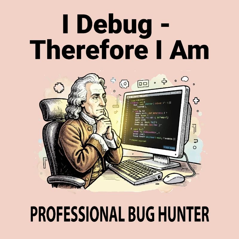 Retro Scholar at Coding Console - light background