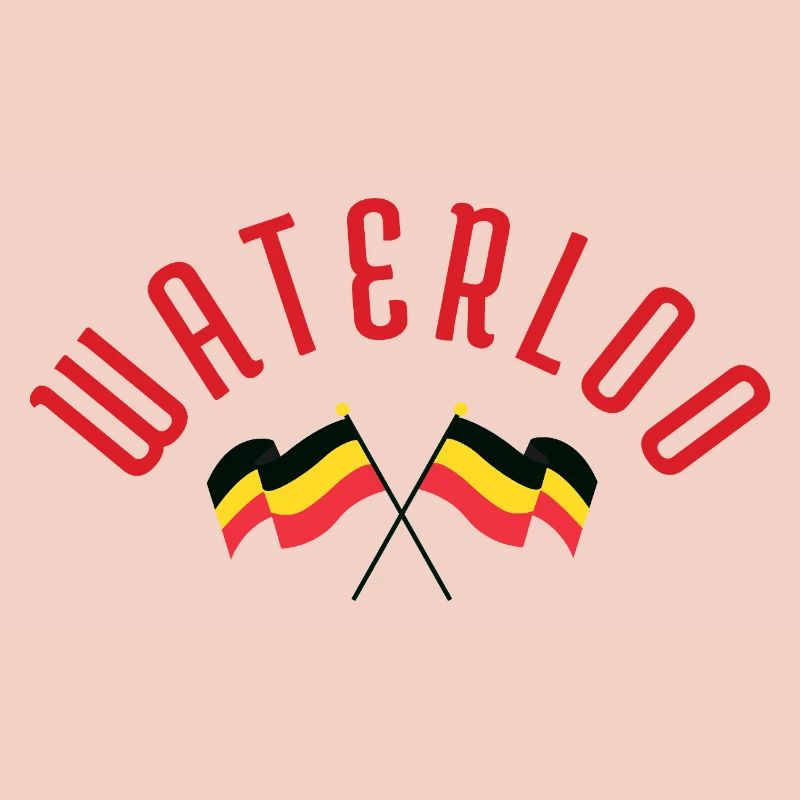 Waterloo Belgiska Flaggor