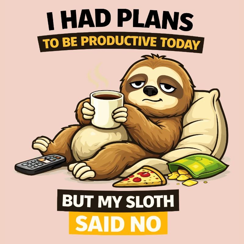 Productive Sloth Coffee Break