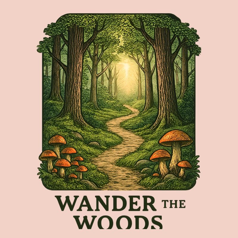 Waldpfad Wander durch den Wald