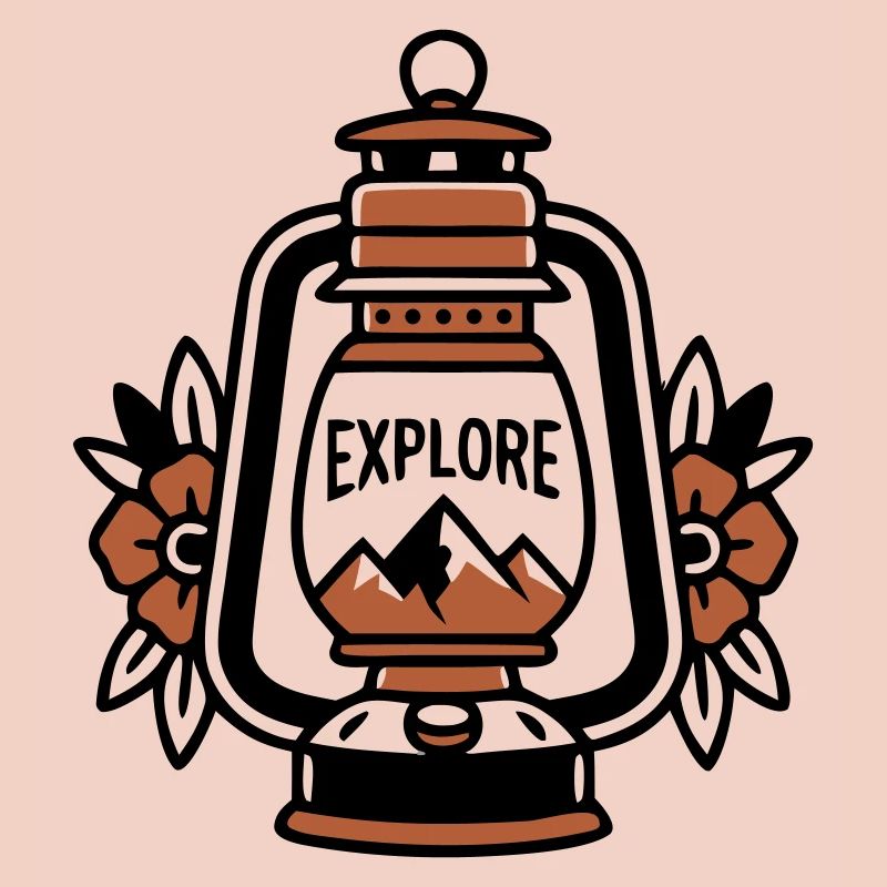 Lanterne Explore Mountains Vintage