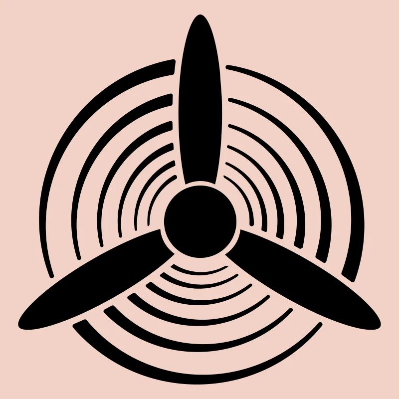 Solid Color Graphic Propeller
