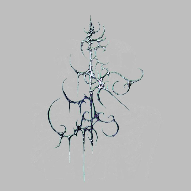 Conception esthétique de glitch skeleton melt