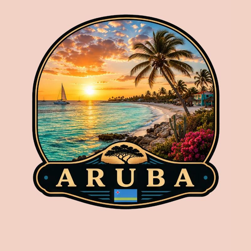 Aruba Eagle Beach Divi Divi Baum Karibik Tropisch 