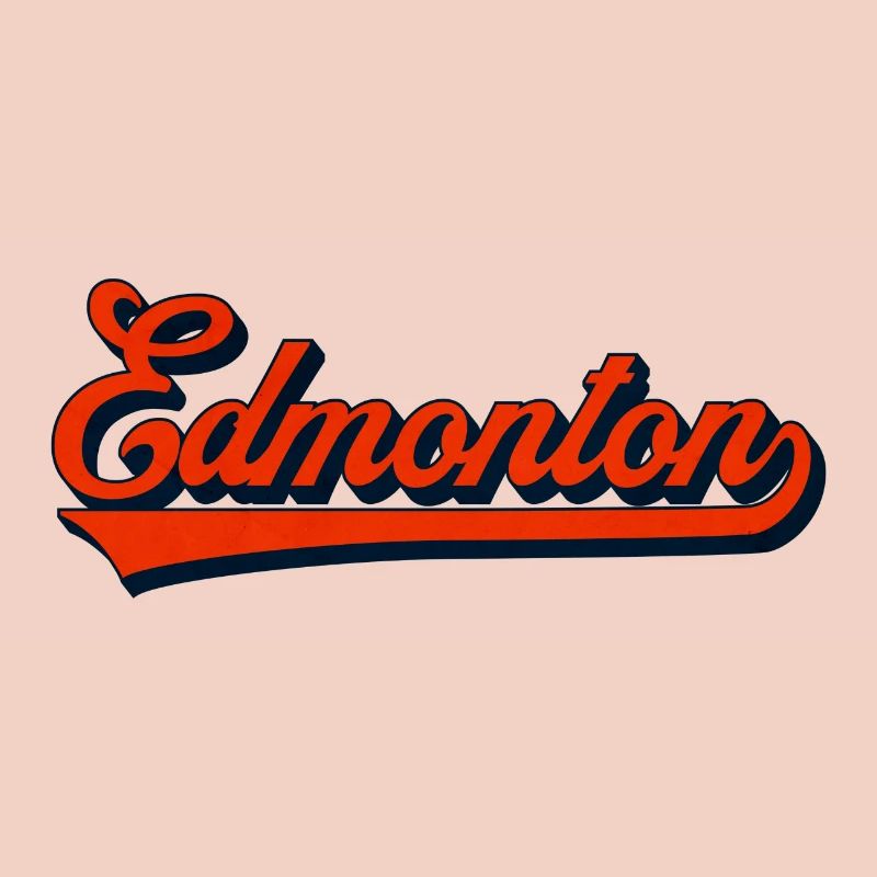 Edmonton Script Vintage Logo