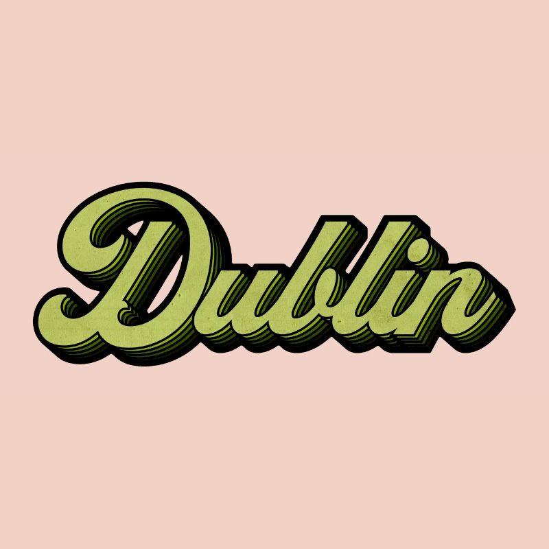 Dublin Retro Script in Lime