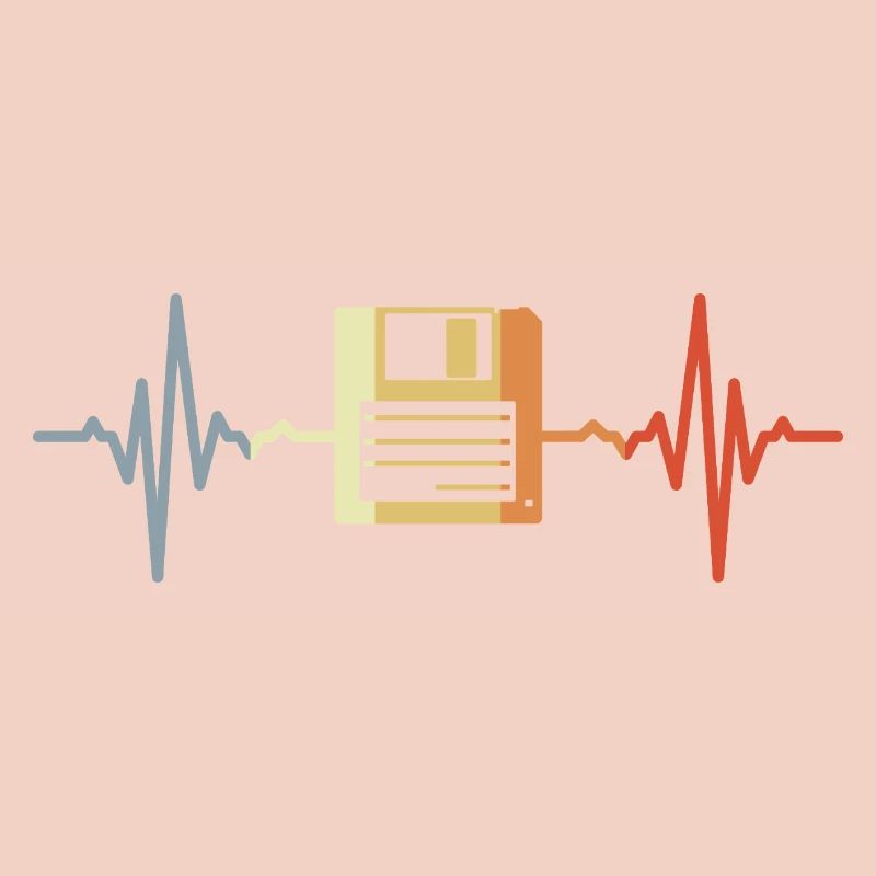 ECG rétro sur disquette