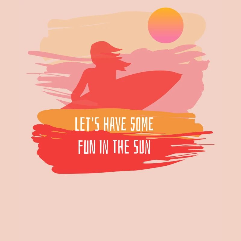 Summer saying surfing