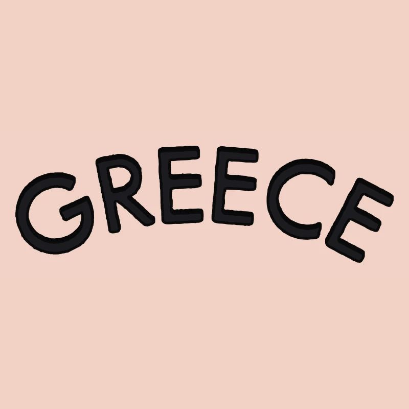 Lettrage courbe de Grèce
