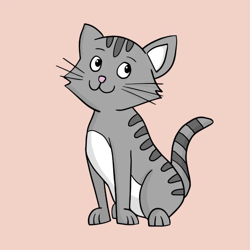 Graue Katze