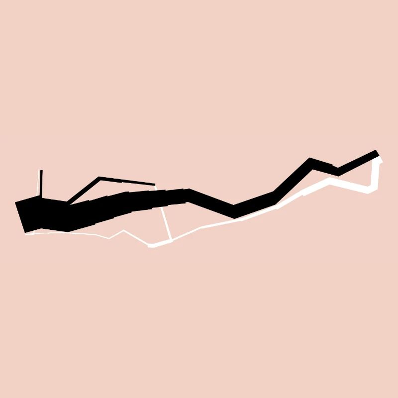 Iconic Data Viz: Minard 1812 - Black / White