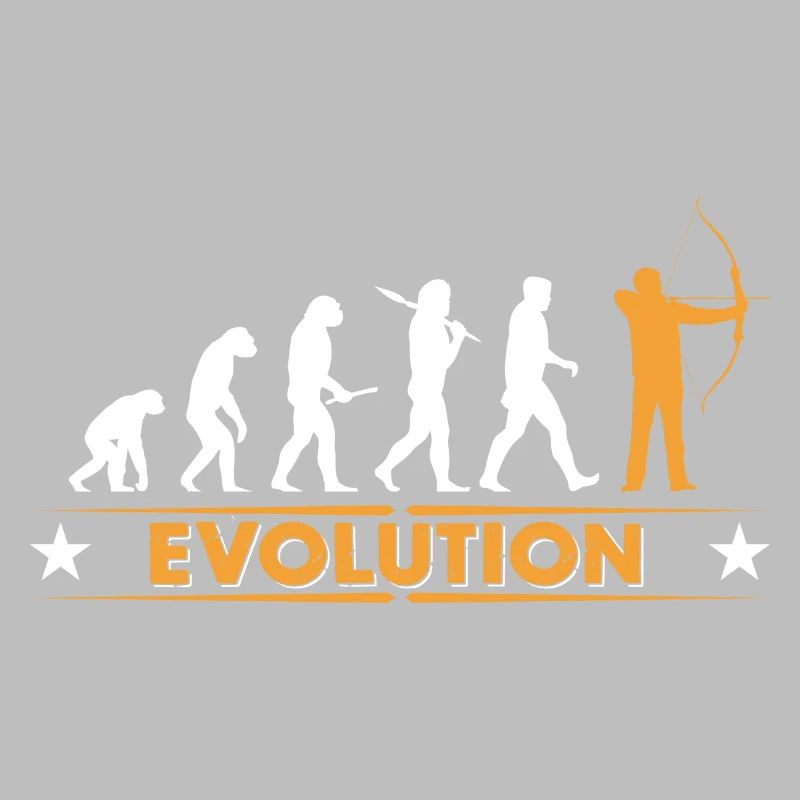 Bogenschiessen Evolution - orange/weiss