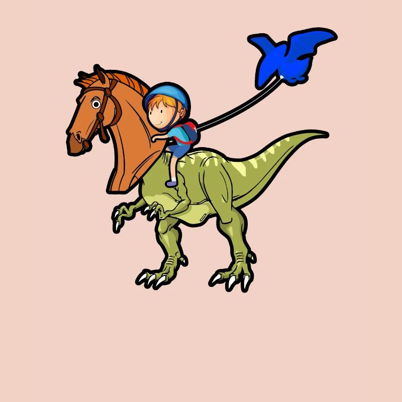 Dino T-Rex Schule Schüler Drache Geschenkidee