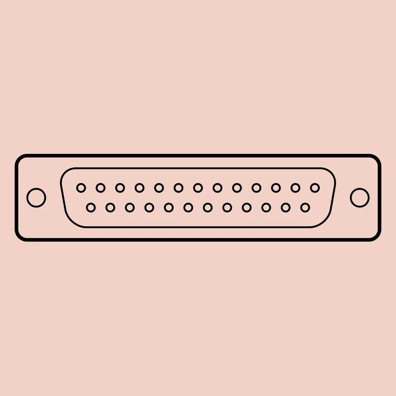 DB 25 Connector Parallel, Drucker