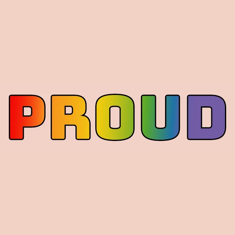Regenbogen proud schwarz