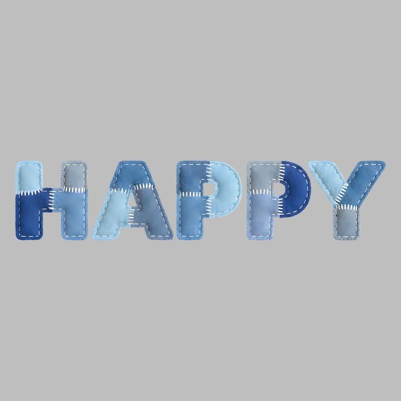 HAPPY Denim Patchwork neuer Trend