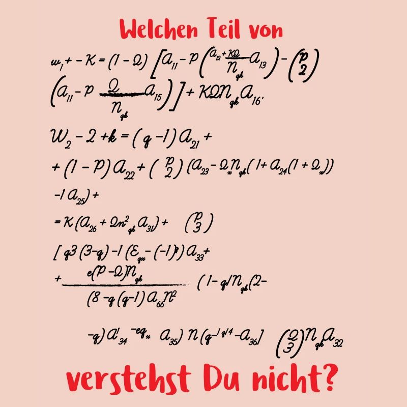 Mathematik / Physik / Nerd: Welchen Teil von ...