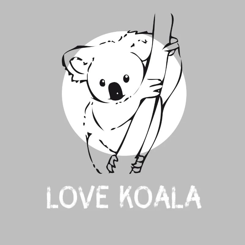 Koala bear cute drawing tree australia funny