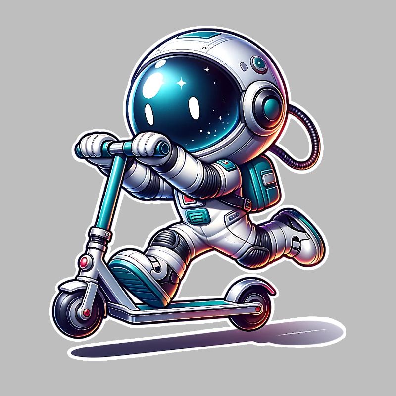 E-Scooter E-Roller Astronaut Scooter