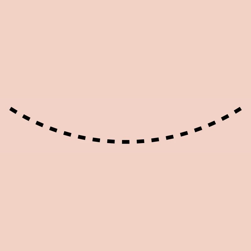 Dashed Curved Line