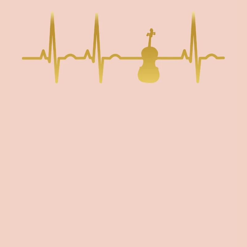 evolution ekg heartbeat fiddle geige