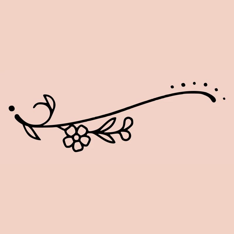 Fleurs de ligne courbe