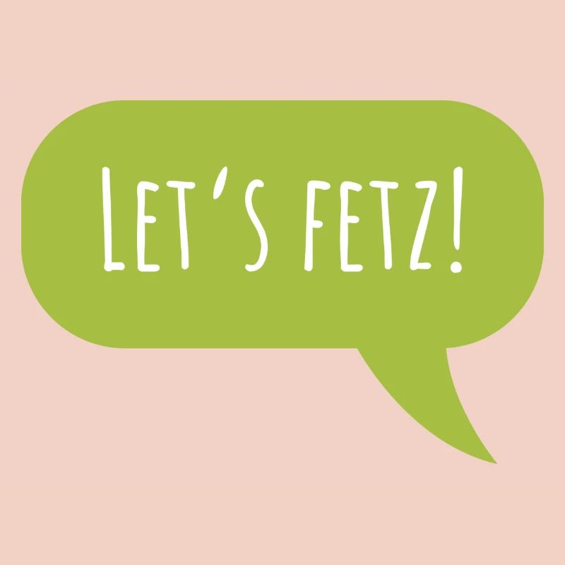 Conception "Let's fetz" avec bulle de dialogue