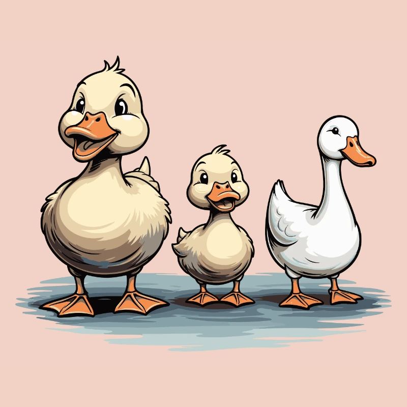 DUCKS AND GOOSE