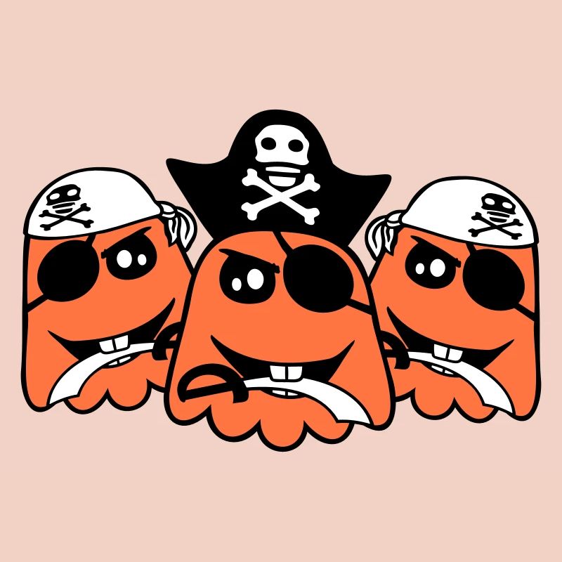3 Pirate Ghosts Ghosts Funny Evil Halloween