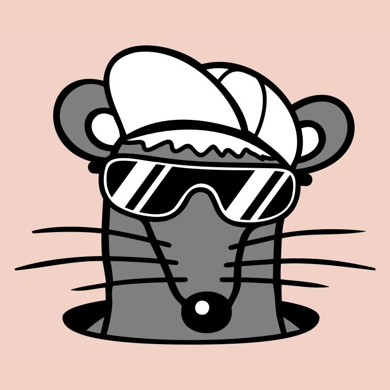 Mouse Sunglasses Cool Cappy Ground Hole Mouse Hole