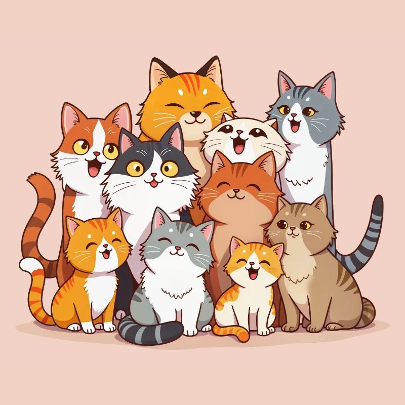 Troupeau de chats