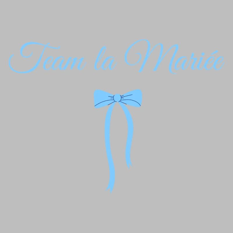 Team The Bride Blue Bow